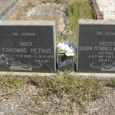 SMITH Erasmus Petrus 1880-1972 &amp; Susara Petronella Johanna FOURIE 1884-1974