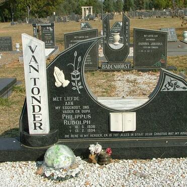 TONDER Philippus Rudolph, van 1936-1994