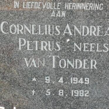 TONDER Cornelius Andreas Petrus, van 1949-1982