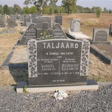 TALJAARD Gabriel Jacobus 1919-1974 &amp; Heibrecht Elizabeth 1921-2006