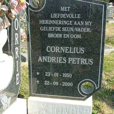 TONDER Cornelius Andries Petrus, van 1950-2000