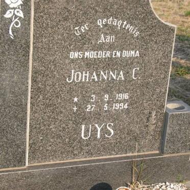 UYS Johanna C. 1916-1994