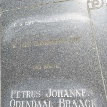 BRAACK Petrus Johannes Odendaal 1927-1984