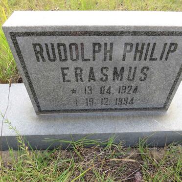 ERASMUS Rudolph Philip 1924-1994