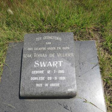 SWART Izak Tobias de Villiers 1915-1991