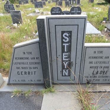 STEYN Gerrit 1926-1990 & Regina Catharina PRINSLOO 1930-1997