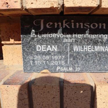 JENKINSON Dean 1977-2015 & Wilhelmina