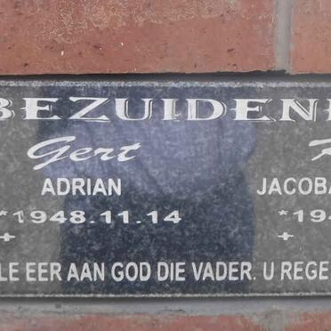 BEZUIDENHOUT Adrian 1948- &amp;  Jacoba VENTER 1947-