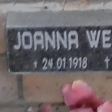 WELCHMAN Joanna 1918-2012