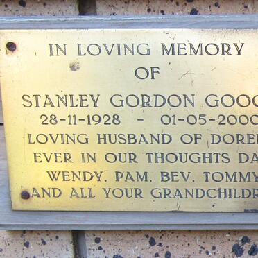 GOOCH Stanley Gordon 1928-2000