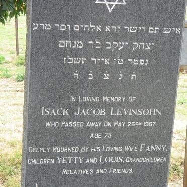 LEVINSOHN Isack Jacob -1967