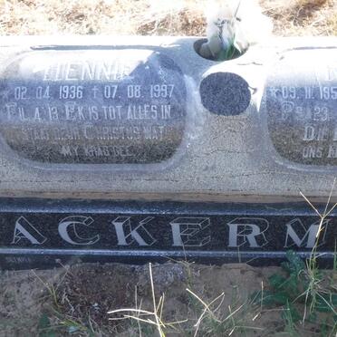 ACKERMAN Hennie 1936-1997 &amp; Ria 1956-