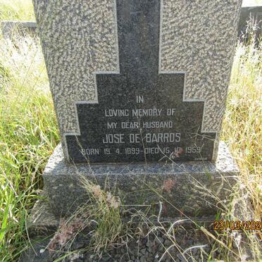 BARROS Jose, de 1899-1959