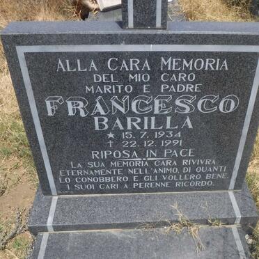 BARILLA Francesco 1934-1991