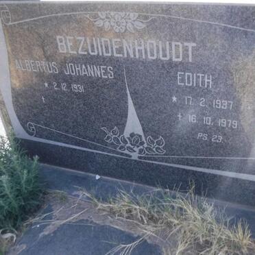 BEZUIDENHOUT Albertus Johannes 1931- &amp; Edith 1937-1979