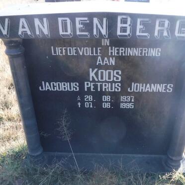 BERGH Jacobus Petrus Johannes, van den 1937-1995