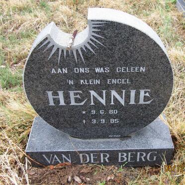 BERG Hennie, van der 1980-1985