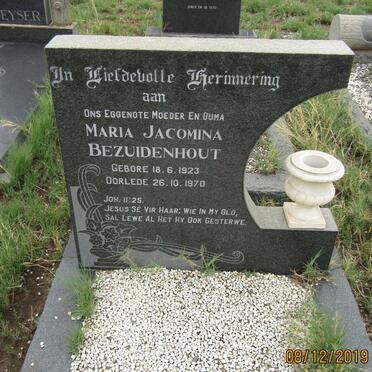 BEZUIDENHOUT Maria Jacomina 1923-1970