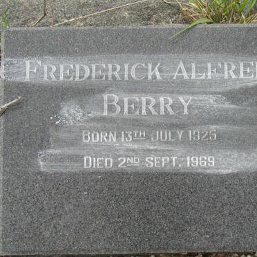 BERRY Frederick Alfred 1925-1969