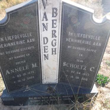 BERGH Scholtz C., van den 1957-2018 &amp; Annele M. 1973-2002