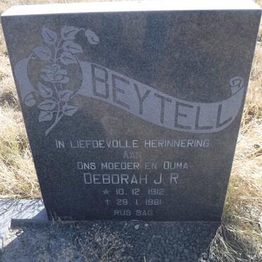 BEYTELL Deborah J.R. 1912-1981