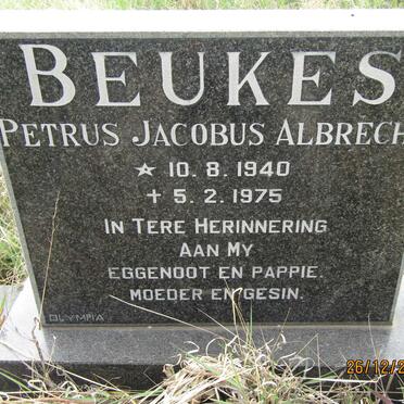BEUKES Petrus Jacobus Albrecht 1940-1975