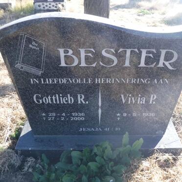 BESTER Gottlieb R. 1936-2000 &amp; Vivia P. 1936-