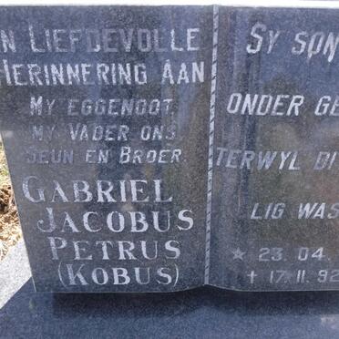 BERGH Gabriel Jacobus Petrus, van den 1967-1992