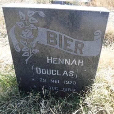 BIER Hennah nee DOUGLAS 1923-1984