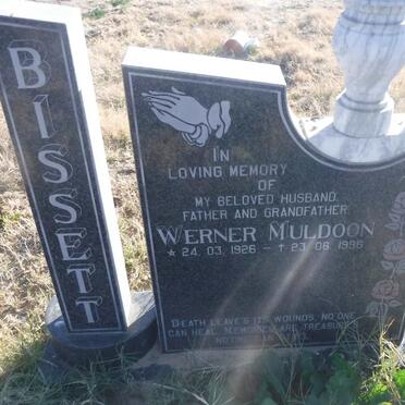 BISSETT Werner Muldoon 1926-1996