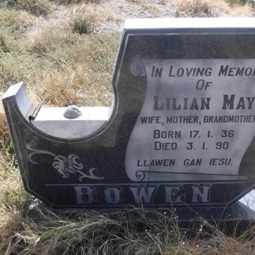 BOWEN Lilian May 1936-1990