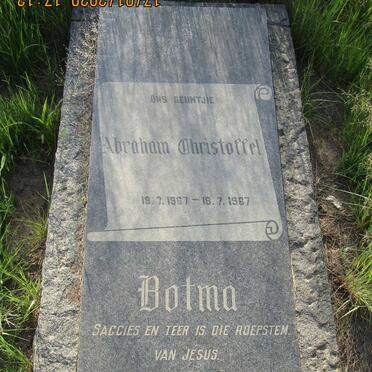 BOTMA Abraham Christoffel 1967-1967