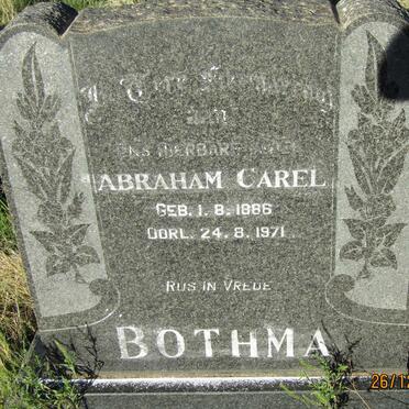 BOTHMA Abraham Carel 1886-1971