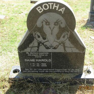 BOTHA Danie Harold 1962-2008