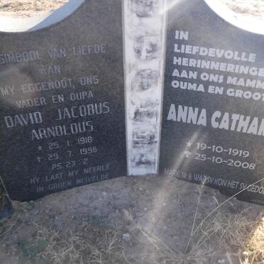 BOTHMA David Jacobus Arnoldus 1918-1996 &amp; Anna Catharina 1919-2008
