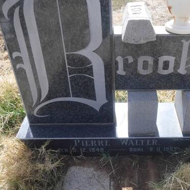 BROOKS Pierre Walter 1948-1989