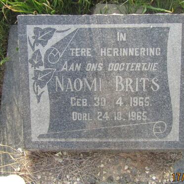 BRITS Naomi 1965-1965