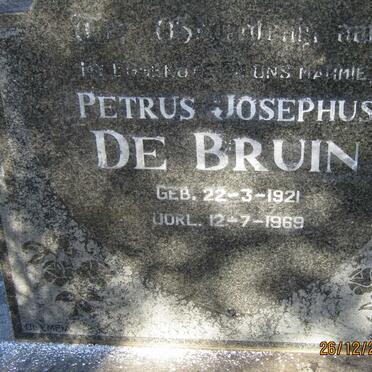 BRUIN Petrus Josephus, de 1921-1969