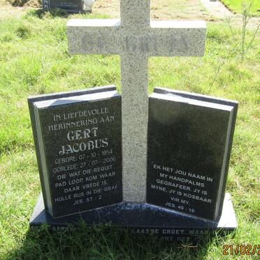 BRUIN Gert Jacobus, de 1954-2006