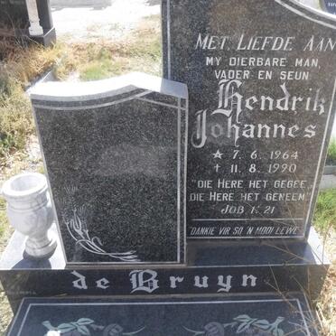 BRUYN Hendrik Johannes, de 1964-1990