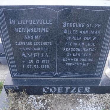 COETZER Amelia 1961-1995