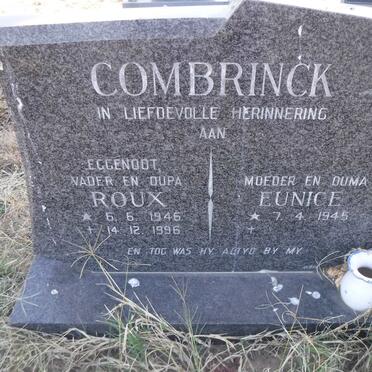 COMBRINCK Roux 1946-1996 &amp; Eunice 1945-