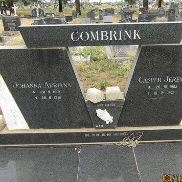 COMBRINK Casper Jeremiah 1905-1972 &amp; Johanna Adriana 1912-1991