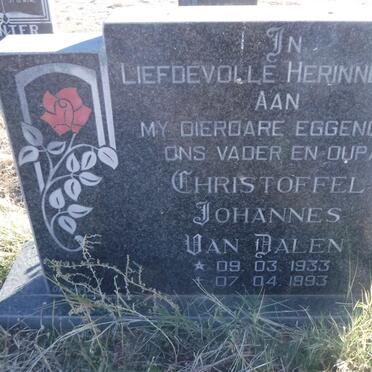 DALEN Christoffel Johannes, van 1933-1993