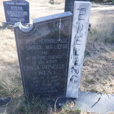 EDELING Erica Ronelle nee WES 1947-1998