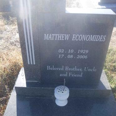 ECONOMIDES Matthew 1929-2006