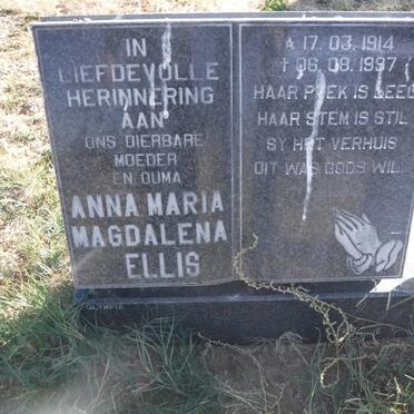 ELLIS Anna Maria Magdalena 1914-1997