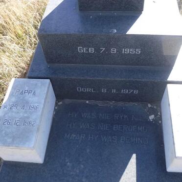 ERWEE Pappa 1918-1982 &amp; Mamma 1921- :: ERWEE Fanie 1955-1978.