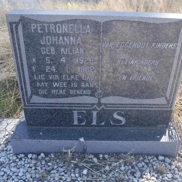 ELS Petronella Johanna nee KILIAN 1925-1982