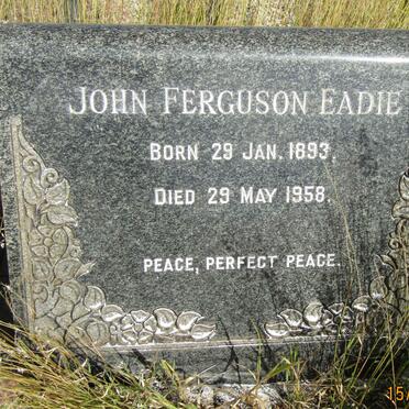 EADIE John Ferguson 1893-1958